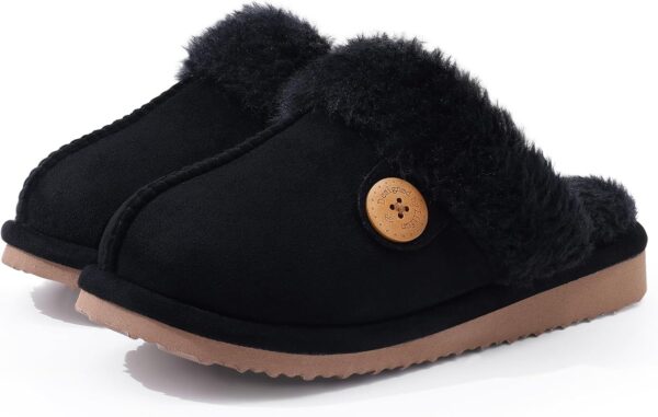 Litfun Women's Fuzzy Memory Foam Slippers Fluffy Winter House Shoes Indoor and Outdoor