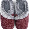 Slippers for Women Fuzzy House Slip on Indoor Outdoor Bedroom Furry Fleece Lined Ladies Comfy Memory Foam Female Home Shoes Anti-Skid Rubber Hard Sole