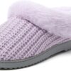 695a3c7932ec2f8517206e50538cd9edca02f38d3d2228a3c91ed.jpg Women's Memory Foam Cozy Soft House Slippers Gifts for Women Hannah Knit Clog House Shoes