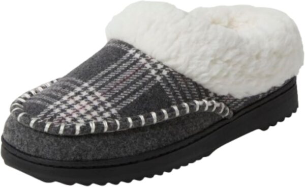 695a3da4991746f169379512d0da8bc6ea4d068a185d90e135509.jpg womens Nyla Felted and Plaid Moc Toe Clog