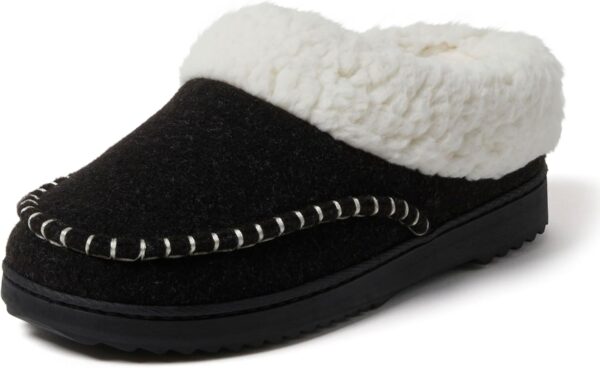 695a3da4c8fd621a11e416eb2f50d42887cb150e9db2ef3571a76.jpg womens Nyla Felted and Plaid Moc Toe Clog