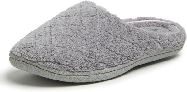 695a3f8f55a4cb8f26c01128d303ab4d7025079872c5dfaf6ddda.jpg Women's Memory Foam Indoor House Slippers Leslie Terry Clog House Shoes with Wide Widths