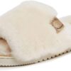 695a42547195c1cf8f42373eb2ea822d38fa4d3151d2e9837e696.jpg Women's Fireside Cairns Shearling Easy on/Off Slide Sandal Slipper