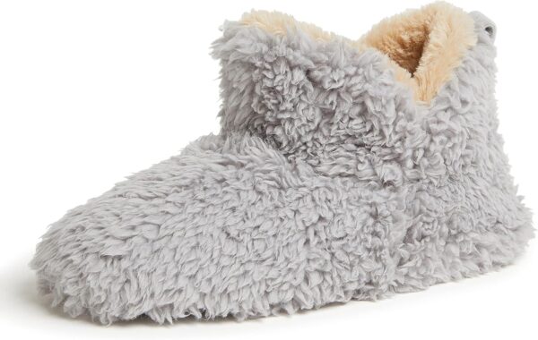 695a430343ad162e004721a5374ef4ce334fd6ed6b4f23bc0baf6.jpg Comfortable Memory Foam Bootie Slippers with Indoor Outdoor Soles