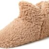 695a43039a26e948e998b548542c5123807ae091b31ce0bb4da75.jpg Comfortable Memory Foam Bootie Slippers with Indoor Outdoor Soles