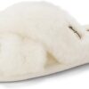 Women’s Acquired Style & Danielle Pheloung Exclusive Memory Foam Jessica Cozy Bow Cross Band Slide Slippers