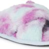 Women’s Acquired Style & Danielle Pheloung Exclusive Memory Foam Jessica Cozy Bow Cross Band Slide Slippers