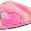 Women’s Acquired Style & Danielle Pheloung Exclusive Memory Foam Jessica Cozy Bow Cross Band Slide Slippers