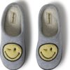 Smile Icon House Slippers with Memory Foam for Comfort and Coziness